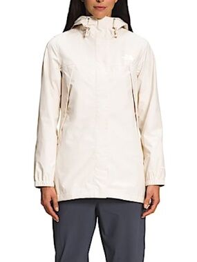 The North Face Antora Parka Gardenia White Waterproof Jacket Sz 1X